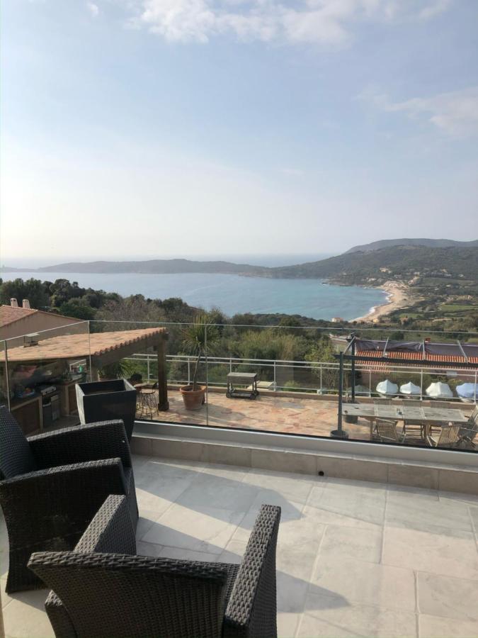 Haut De Villa - Vue Mer Avec Coucher De Soleil Cargese Exterior photo